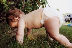 crawling baby